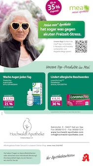 Aktueller mea - meine apotheke Prospekt für Weiskirchen und Ungebung, Seiten zum blättern mea - meine apotheke Prospekt Unsere Mai-Angebote mit Seiten in Weiskirchen und Umgebung