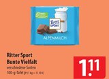 Bunte Vielfalt Angebote von Ritter Sport bei famila Nordost Neustadt für 1,11 €
