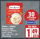 Express-Reis von Müller´s Mühle für 1,49 € bei EDEKA im Angebot Express-Reis von Müller´s Mühle im aktuellen EDEKA Prospekt