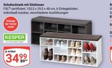 Schuhschrank mit Sitzkissen bei GLOBUS im Prospekt "" für 34,99 €