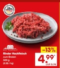 Aktuelles Rinder Hackfleisch Angebot bei Netto Marken-Discount in Mönchengladbach ab 4,99 €