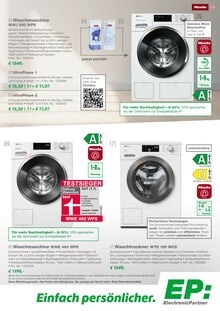Waschmaschine im aktuellen EP: Prospekt (Lemgo) Waschmaschine im EP: Prospekt "Miele Hausgeräte -effizient und langlebig-" mit 12 Seiten (Lemgo)
