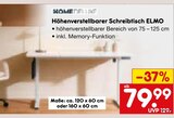 Höhenverstellbarer Schreibtisch ELMO Angebote bei Netto Marken-Discount Ettlingen für 79,99 €