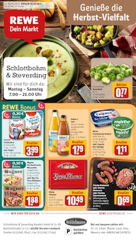 REWE Prospekt der Woche "Dein Markt" Seite 1, 20.10.2025 bis 25.10.2025 für Dorsten Aktueller REWE Prospekt "Dein Markt" Seite 1 von 32 Seiten für Dorsten