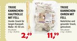 Kaninchen-Hautrolle mit Fell im Angebot bei Zookauf in Remscheid Kaninchen-Hautrolle mit Fell Angebote von Trixie bei Zookauf Remscheid für 2,49 €