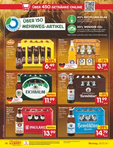 Bier im Netto Marken-Discount Prospekt "Aktuelle Angebote" mit 61 Seiten (Pforzheim)