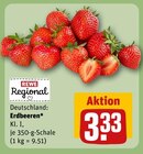Erdbeeren* im Angebot bei REWE in Erkelenz Erdbeeren* Angebote bei REWE Erkelenz für 3,33 €