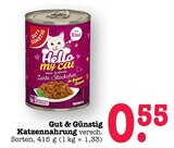 Aktuelle Katzenfutter Angebote bei EDEKA in Offenbach (Main) Aktuelles Hello my cat Zarte Stückchen in feiner Sauce Angebot bei EDEKA in Offenbach (Main) ab 0,55 €