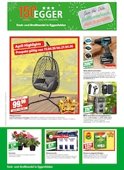 Aktueller EGGER Fachmarkt Baumärkte Prospekt in Mühldorf und Umgebung, "April-Highlights" mit 24 Seiten, 15.04.2026 - 27.04.2026
