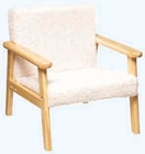 Fauteuil Bouclette Bois - Super U à Caen Fauteuil Bouclette Bois en promo chez Super U Caen à 44,99 €