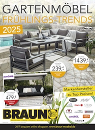 BRAUN Möbel-Center Prospekt für Heitersheim: "GARTENMÖBEL FRÜHLINGS-TRENDS", 16 Seiten, 19.03.2025 - 03.05.2025