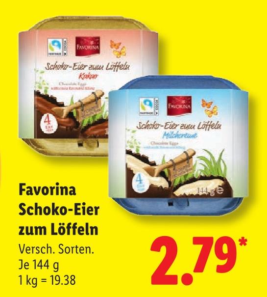 Schoko-Eier zum Löffeln Milchcreme