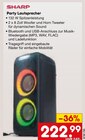 Party Lautsprecher Angebote von Sharp bei Netto Marken-Discount Brühl für 222,99 €
