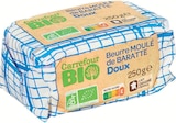 Beurre Moulé de Baratte Doux - Carrefour BIO dans le catalogue Supermarchés Match