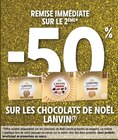 Intermarché Express Lille - Promo -50% de remise immédiate sur le 2ème sur les chocolats de Noël Lanvin Promo -50% de remise immédiate sur le 2ème sur les chocolats de Noël Lanvin à dans le catalogue Intermarché Express à Lille