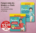 baby dry Windeln oder Pants Angebote von Pampers bei V-Markt München für 13,49 €