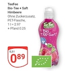 Bio-Tee + Saft Himbeere im Angebot bei GLOBUS in Bad Kreuznach Bio-Tee + Saft Himbeere Angebote von TeeFee bei GLOBUS Bad Kreuznach für 0,89 €