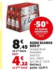 Biere Blonde 5° - Bud en promo chez Super U Vierzon à 4,22 €