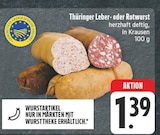 Thüringer Leberwurst bei EDEKA im Nürnberg Prospekt für 1,39 €