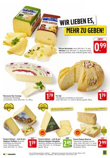Käse im aktuellen EDEKA Prospekt (Heilbronn) Käse im EDEKA Prospekt "Aktuelle Angebote" mit 46 Seiten (Heilbronn)