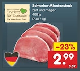 Aktuelle Schweinefleisch Angebote bei Netto Marken-Discount in Gelsenkirchen Aktuelles Schweine-Minutensteak Angebot bei Netto Marken-Discount in Gelsenkirchen ab 2,99 €