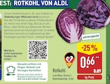 ALDI Nord Lobstädt - Rotkohl Angebot im Prospekt Rotkohl bei ALDI Nord im Lobstädt Prospekt für 0,66 €