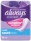 Inkontinenzhöschen im Müller Prospekt Inkontinenzhöschen von ALWAYS DISCREET im aktuellen Müller Prospekt für 7,99 €