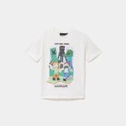 Promo T-shirt manches courtes coton Minecraft ivoire garçon à 3,99 € dans le catalogue La Halle à Loudéac