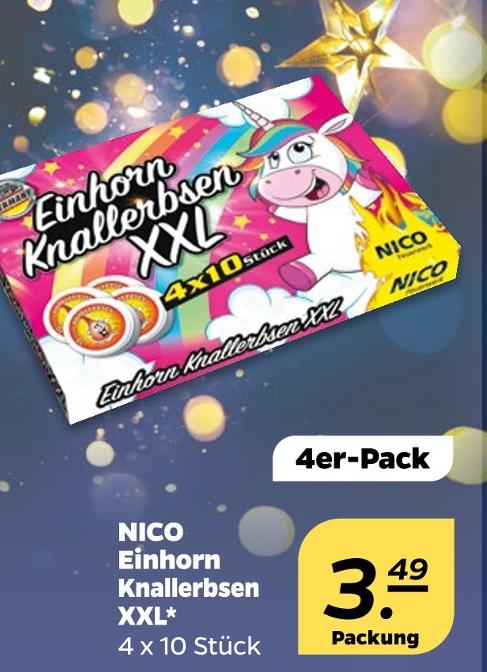 Einhorn Knallerbsen XXL