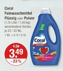 Feinwaschmittel Flüssig oder Pulver von Coral im aktuellen V-Markt Prospekt