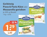 Mozzarella im V-Markt Prospekt Pizza & Pasta Käse von Goldsteig im aktuellen V-Markt Prospekt für 1,29 €