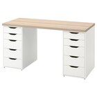 Schreibtisch Eicheneff wlas/weiß von LAGKAPTEN / ALEX im aktuellen IKEA Prospekt