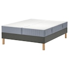 Boxbett Valevåg fest/mittelfest/hellblau dunkelgrau 180x200 cm von LYNGÖR im aktuellen IKEA Prospekt für 568,00 €