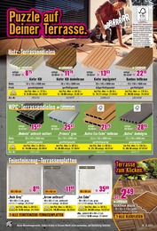 Hornbach WPC Terrassendielen im Prospekt 