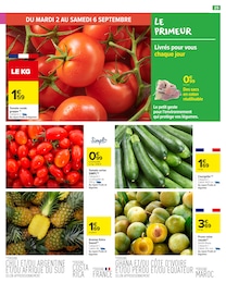 Prix et réduction Courgette dans le prospectus Carrefour Market en cours Offre Courgette dans le catalogue Carrefour Market du moment à la page 27