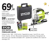 Promo Scie sauteuse pendulaire 600 W à 69,90 € dans le catalogue E.Leclerc à Montataire