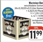 Aktuelle Bier Angebote bei EDEKA in Bamberg Aktuelles Warsteiner Bier Angebot bei EDEKA in Bamberg ab 11,99 €