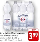 Mineralwasser im Angebot bei E center in Reutlingen Mineralwasser Angebote von Gerolsteiner bei E center Reutlingen für 3,99 €