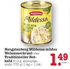 Mildessa mildes Weinsauerkraut Angebote von Hengstenberg bei E center Baden-Baden für 1,49 €