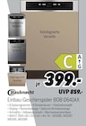 Aktuelles Einbau-Geschirrspüler BOB D641AX Angebot bei MEDIMAX in Potsdam ab 399,00 €
