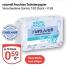 Feuchtes Toilettenpapier Angebote von natuvell bei GLOBUS Erlangen für 0,59 €