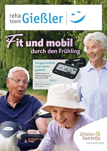 reha team Gießler GmbH Prospekt Fit und mobil durch den Frühling mit 6 Seiten