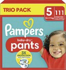 Changes bébé baby-dry pants - PAMPERS en promo chez Casino Supermarchés Quimper à 38,30 €