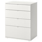 Kommode mit 4 Schubladen weiß/Verankerungs-/Entsperrfunktion Angebote von VIHALS bei IKEA Bremerhaven für 119,00 €