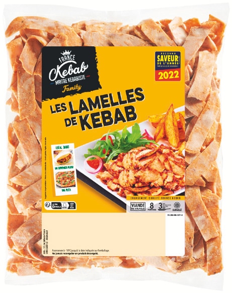 FRANCE KEBAB Les lamelles de kebab