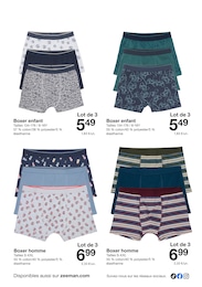 Offre Boxer Homme dans le catalogue Zeeman du moment à la page 10