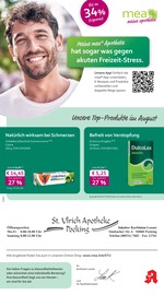 mea - meine apotheke Apotheken Prospekt der aktuellen Woche mit 4 Seiten, gültig von 01.08.2026 bis 31.08.2026, in Neuhaus und Umgebung Aktueller mea - meine apotheke Apotheken Prospekt in Neuhaus und Umgebung, "Unsere August-Angebote" mit 4 Seiten, 01.08.2026 - 31.08.2026
