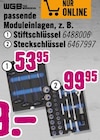 Stiftschlüssel oder Steckschlüssel von WGB für 53,95 € bei Hornbach im Angebot Stiftschlüssel oder Steckschlüssel von WGB im aktuellen Hornbach Prospekt