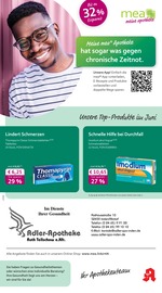 Aktueller mea - meine apotheke Apotheke Prospekt in Niederzier und Umgebung, "Unsere Juni-Angebote" mit 4 Seiten, 01.06.2025 - 30.06.2025