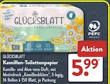 Aktuelle Toilettenpapier Angebote bei ALDI SÜD in Stuttgart Aktuelles Kamillen-Toilettenpapier Angebot bei ALDI SÜD in Stuttgart ab 5,99 €